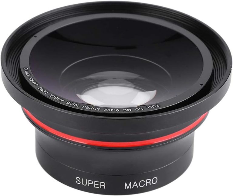 55Mm Wide Angle Lens,37Mm Fisheye Lens Camcorder,Universal Wide Angle Lens for Camcorder,Dv Digital Camera 0.39X Super Wide Angle Lens for Dv Cameras Mobile Phones with 37Mm Phone Clip